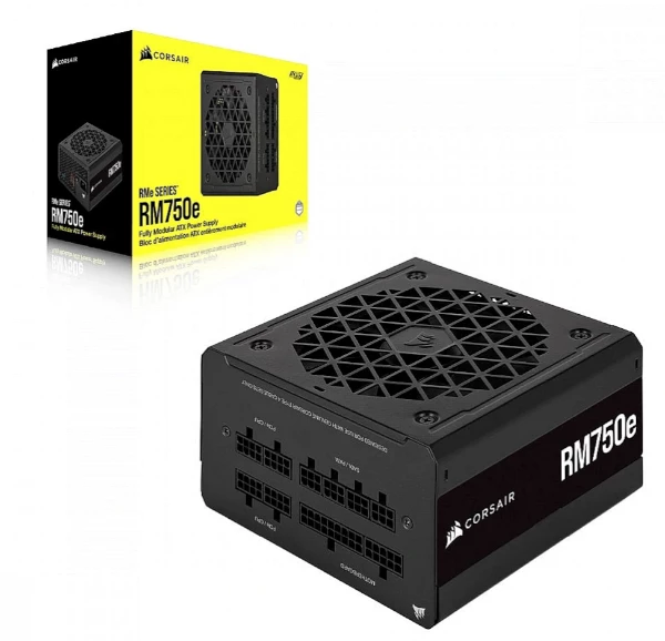 ספק כוח Corsair RM750e Fully modular 80Plus Gold ATX3.0 PCIE5.0 | PC SQUAD