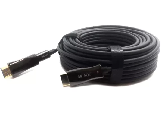 כבל סיב אופטי חד כיווני להשחלות HDMI 20M v2.1 8K FiberOptic | PC SQUAD