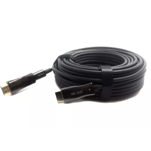כבל סיב אופטי חד כיווני להשחלות HDMI 10M v2.1 8K FiberOptic | PC SQUAD