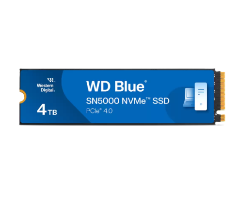 דיסק פנימי WD Blue SN5000 NVMe SSD 4TB PCIe Gen4X4 2280 | PC SQUAD