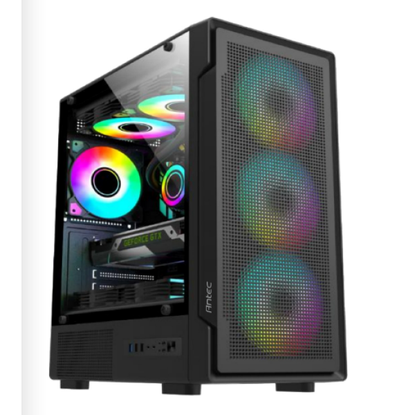 מארז Antec VX300M ARGB Black Mini-Tower 4x120mm Fan Include