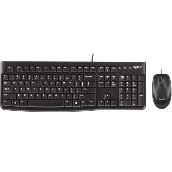 סט מקלדת ועכבר חוטי Logitech MK120