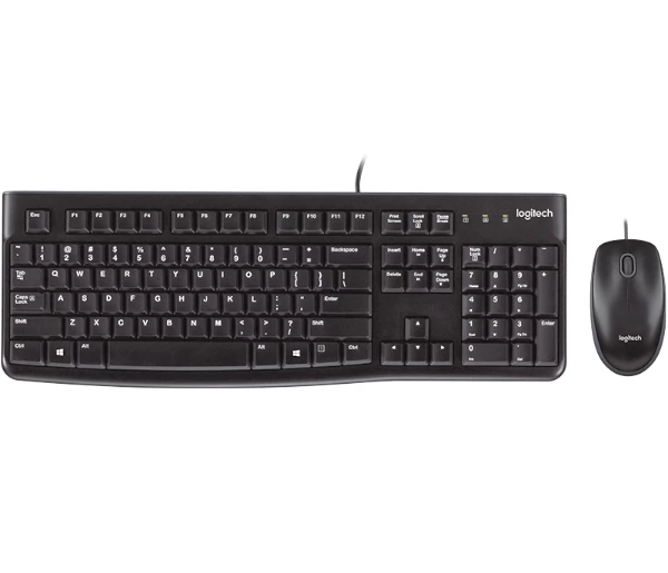 סט מקלדת ועכבר חוטי Logitech MK120