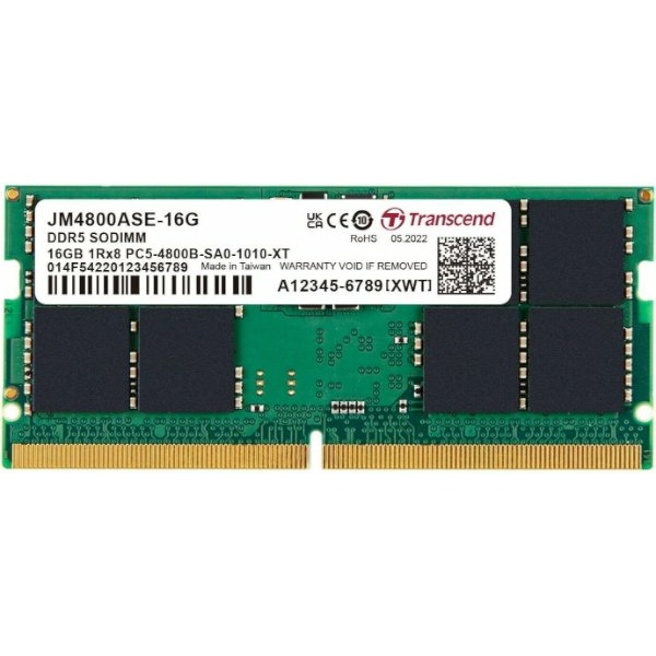 זכרון לנייד Transcend DDR5 16GB 4800Mhz C40 SODIM