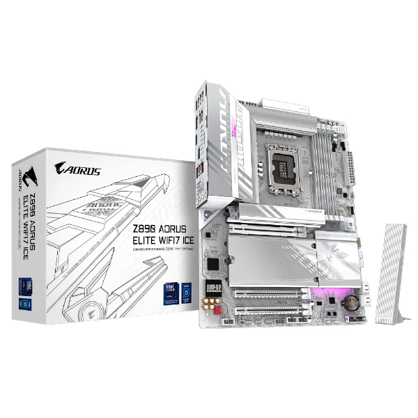 לוח לאינטל דור 15 Gigabyte Z890 AORUS ELITE WIFI7 ICE ATX LGA1851