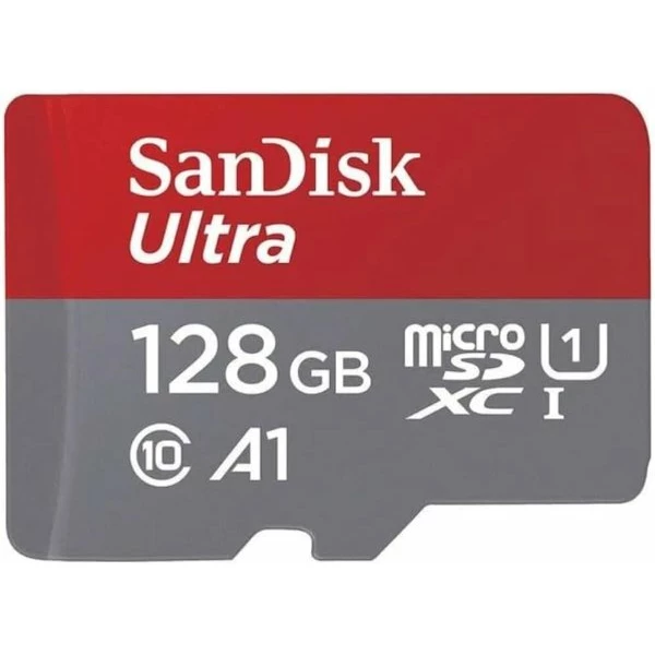 כרטיס זכרון SanDisk 128GB Ultra microSDXC UHS-I Up to 140MB/s C10