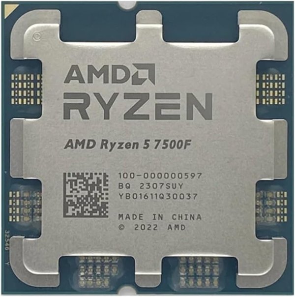מעבד AMD ZEN 4 R5 7500F Tray No Fan No GPU Up To 5GHZ AM5