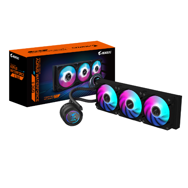 קירור נוזלי משולש Gigabyte AORUS WATERFORCE II 360 AIO ARGB REV2