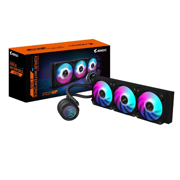 קירור נוזלי משולש Gigabyte AORUS WATERFORCE II 360 AIO ARGB REV2