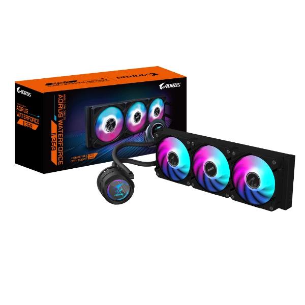 קירור נוזלי משולש Gigabyte AORUS WATERFORCE II 360 AIO ARGB REV2
