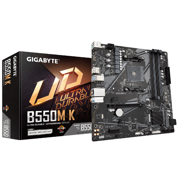 לוח אם Gigabyte B550M K DDR4 for AMD AM4 DP HDMI Micro-Atx