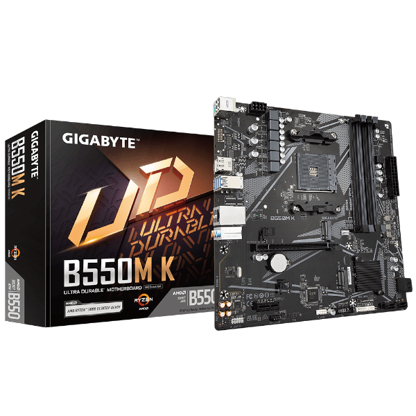 לוח אם Gigabyte B550M K DDR4 for AMD AM4 DP HDMI Micro-Atx