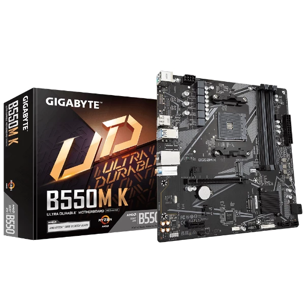 לוח אם Gigabyte B550M K DDR4 for AMD AM4 DP HDMI Micro-Atx