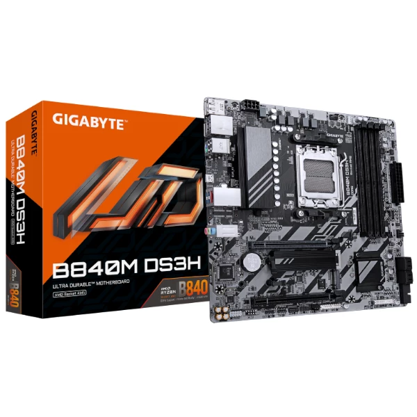 לוח אם Gigabyte B840M DS3H for AMD AM5 Cpu DDR5 HDMI