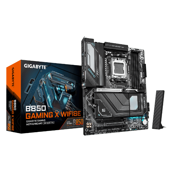 לוח אם GIGABYTE B850 GAMING X WIFI6E ATX DDR5 AM5 BT 2.5 GBE LAN