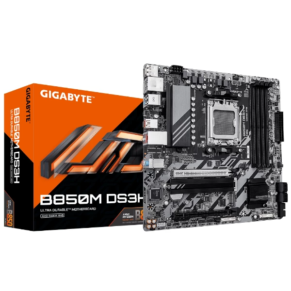 לוח אם GIGABYTE B850M DS3H DDR5 MICRO-ATX AM5 2.5GBE LAN