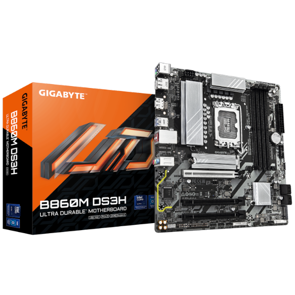 לוח לאינטל דור 15 Gigabyte B860M DS3H Micro-ATX DDR5