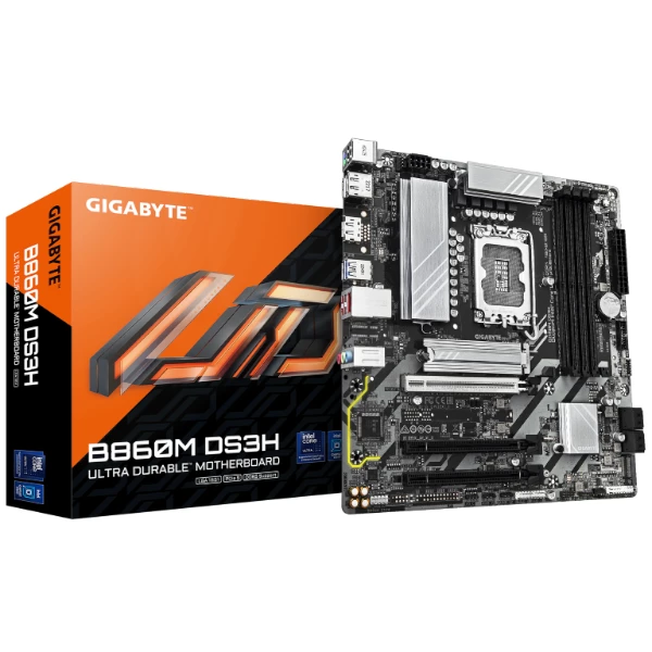 לוח לאינטל דור 15 Gigabyte B860M DS3H Micro-ATX DDR5