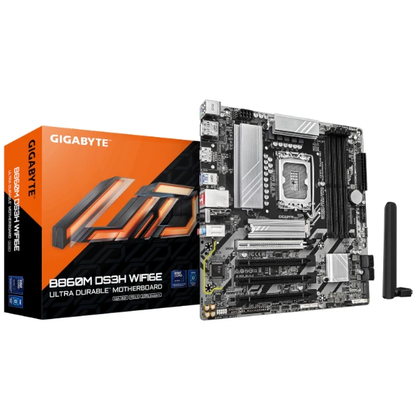 לוח לאינטל דור 15 Gigabyte B860M DS3H Micro-ATX WIFI BT DDR5