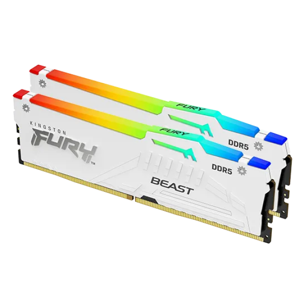 Kingston Fury Beast White RGB Expo 32GB 2X16 6000MHZ DDR5 CL30