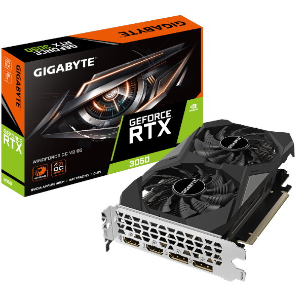 כרטיס מסך Gigabyte RTX 3050 Windforce 2 OC V2 6GB