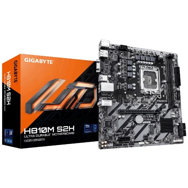 לוח Gigabyte H810M S2H 1.0 Micro-Atx DDR5 LGA1851 VGA HDMI