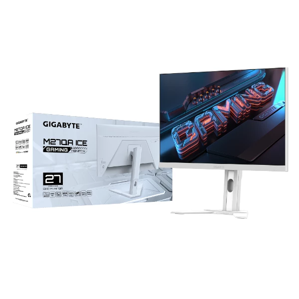 מסך גיימינג Gigabyte M27QA ICE QHD SS IPS 180Hz 1MS HDR Ready