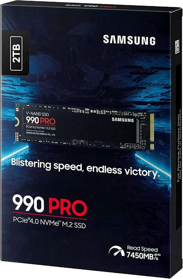 דיסק פנימי Samsung 990 PRO 2TB GEN4 up to 7450 read 6900 Write