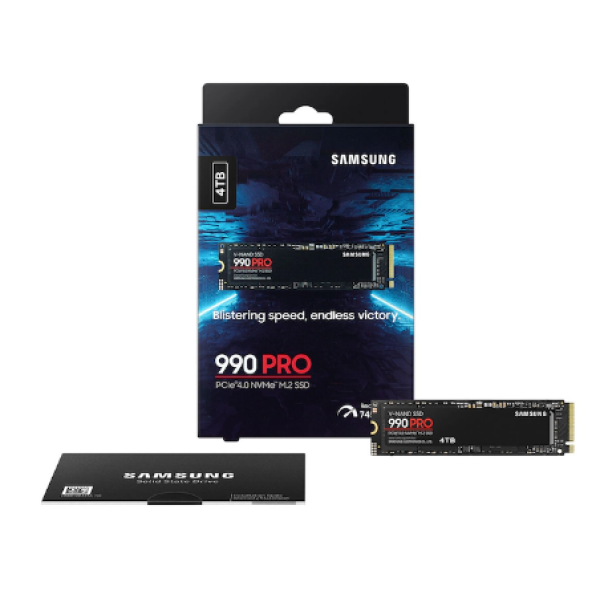 דיסק פנימי Samsung 990 PRO 4TB GEN4 up to 7450 read 6900 Write