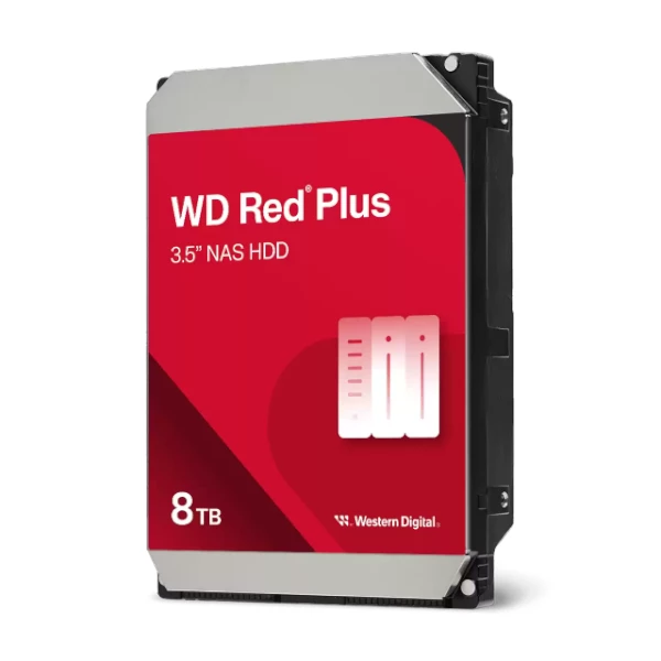 דיסק פנימי WD Red Plus 8TB NAS HDD 3.5 5640RPM SATA III