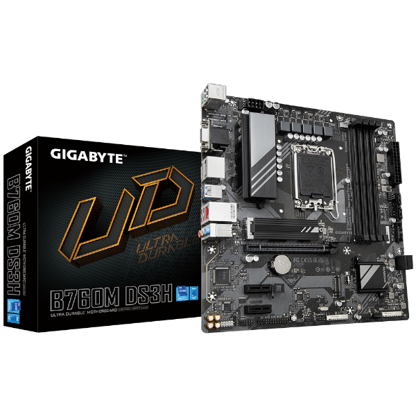 לוח Gigabyte B760M DS3H DDR5 LGA1700 MultiviewX4 Micro-Atx