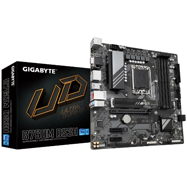 לוח Gigabyte B760M DS3H DDR5 LGA1700 MultiviewX4 Micro-Atx