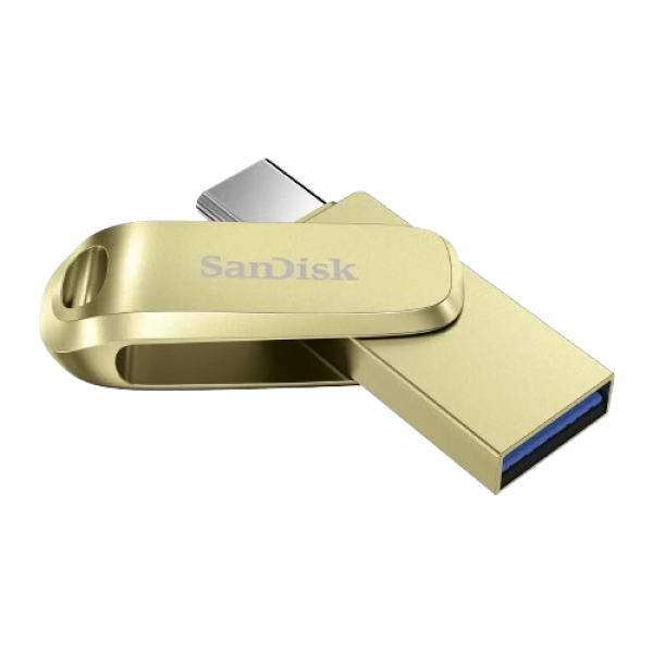 זכרון נייד SanDisk 512GB TYPE-C and Type-A Dual Drive Luxe