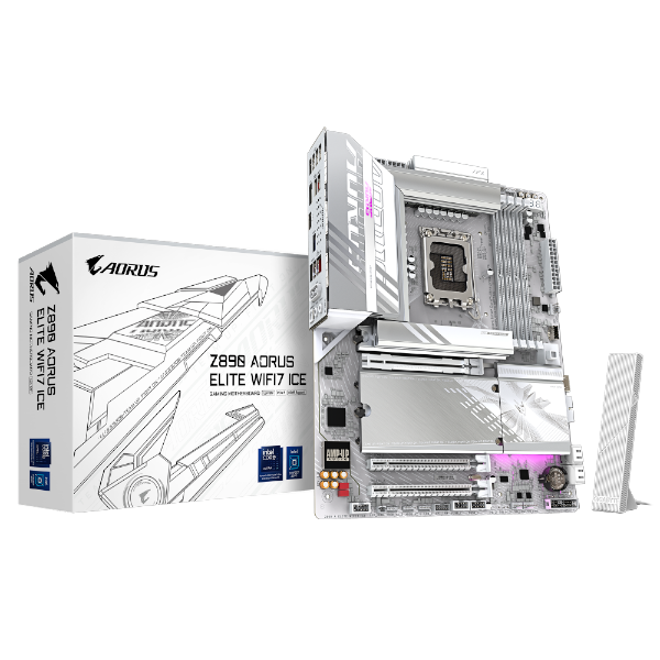 לוח לאינטל דור 15 Gigabyte Z890 AORUS ELITE WIFI7 ICE ATX LGA1851