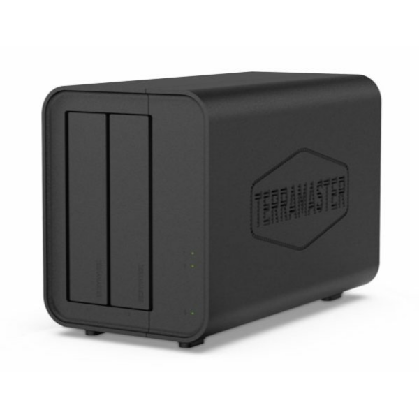 שרת אחסון Terramaster F2-212 2-BAY NAS 1619B 1GB 1GbE
