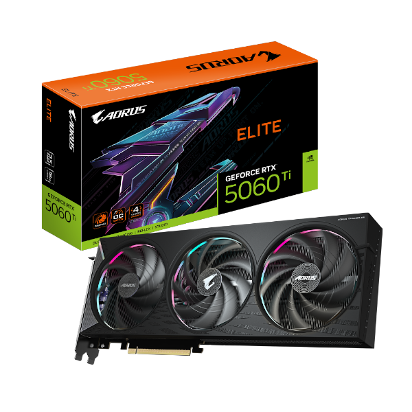 כרטיס מסך Gigabyte RTX 5060 Ti Aorus Master Elite 16GB