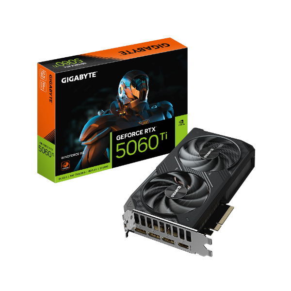 כרטיס מסך Gigabyte RTX 5060 Ti WindForce 2 8GB