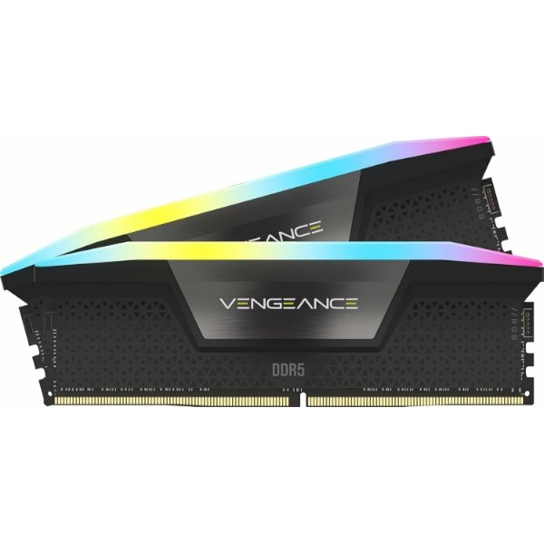 זכרון לנייח Corsair Vengeance RGB Black 96GB 2X48 6000MHz DDR5 C3