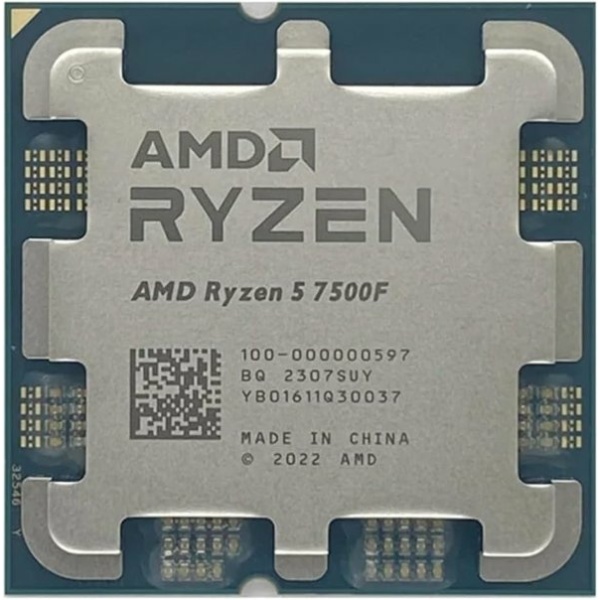 מעבד AMD ZEN 4 R5 7500F Tray No Fan No GPU Up To 5GHZ AM5