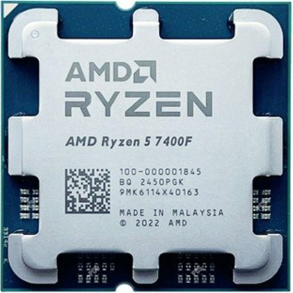מעבד AMD Ryzen 5 7400F Zen4 6 Cores 12 Threads Up to 4.7GHz