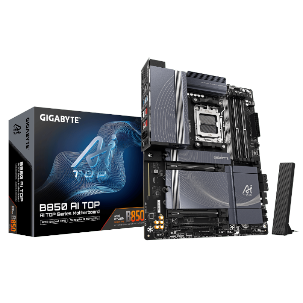 לוח אם GIGABYTE B850 AI TOP WIFI7 ATX DDR5 AM5 2x10GBE LAN