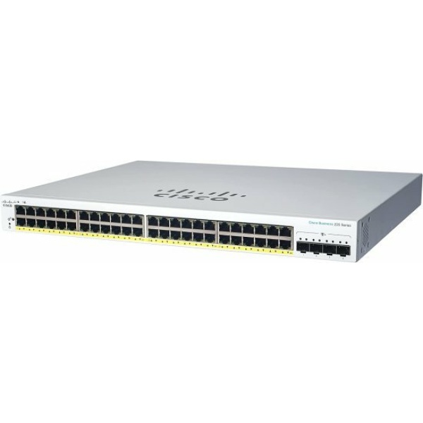 מתג מנוהל CISCO CBS220-48T-4G-EU 48PORT1GB+4SFP White