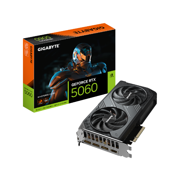 כרטיס מסך Gigabyte GeForce RTX 5060 WindForce 2 OC 8GB