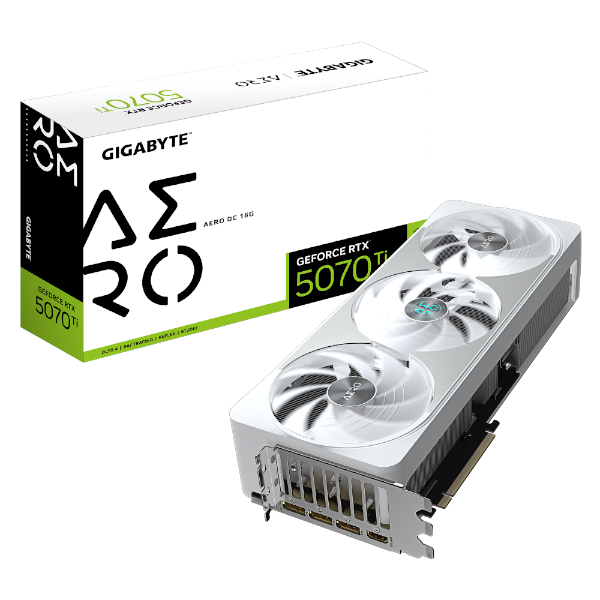 כרטיס מסך GIGABYTE GeForce RTX 5070 Ti AERO OC 16G