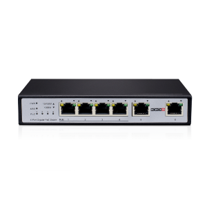 סוויץ עד 60 וואט Provision POE 4 PORTS 1Gbps and 2 Ports Uplink