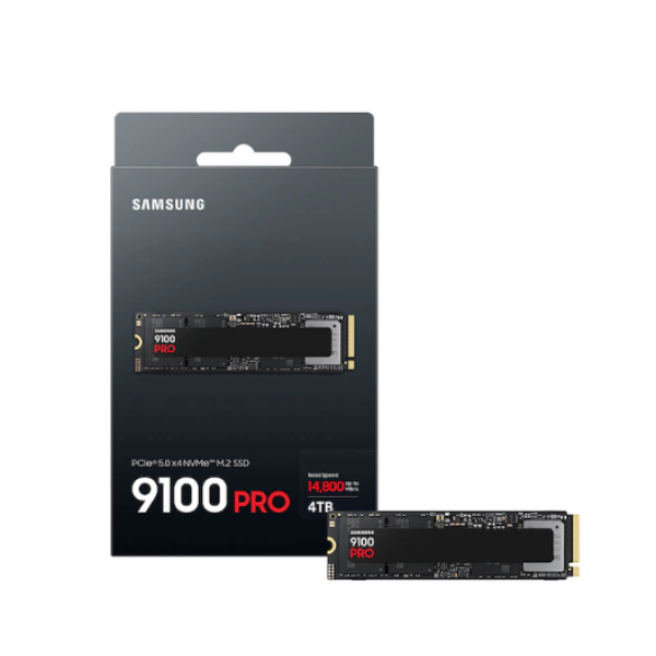 דיסק פנימי Samsung 9100 PRO 4TB Gen5 M.2 NVME 2.0 14800/13400 RW