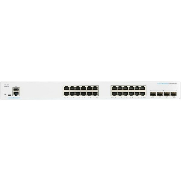 מתג מנוהל 24 פורטים CISCO CBS250-24T-4G
