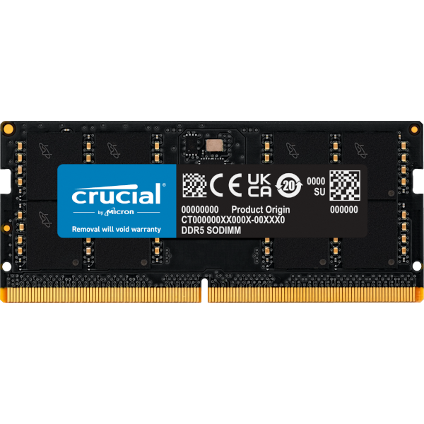 זכרון לנייד Crucial DDR5 48GB SODIMM 5600MHZ C46