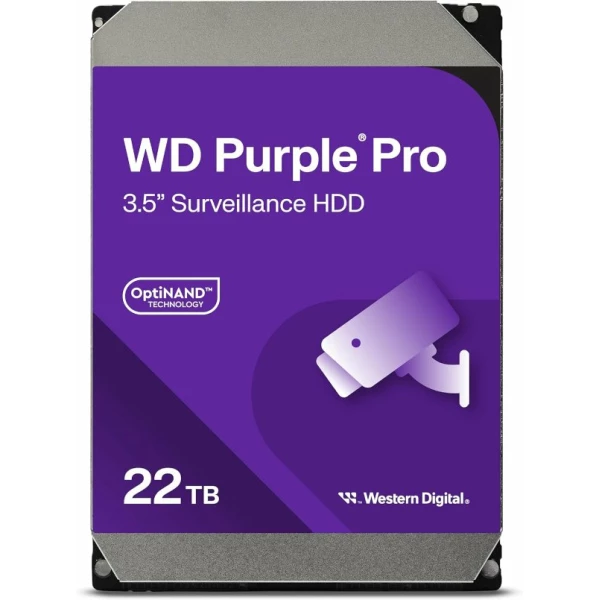 דיסק WD 22TB PURPLE Pro Survailance 512MB Cache 7200 rpm SATA III
