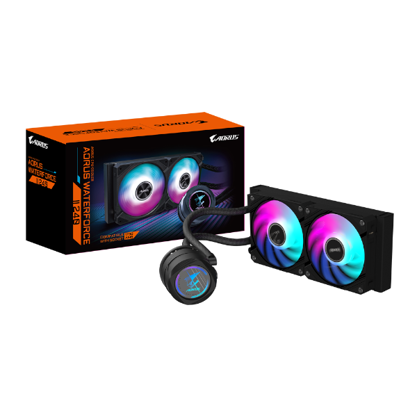 קירור נוזלי כפול Gigabyte AORUS WATERFORCE II 240 AIO 240mm ARGB
